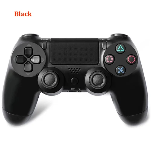 Для беспроводного геймпада контроллер для Playstation Dualshock PS4 4 Bluetooth джойстик геймпады для PS4/PS4 Pro Silm PS3 PC Игры - Цвет: Black