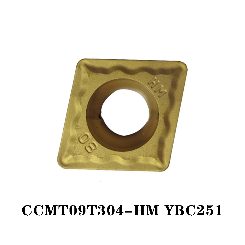

Original CT CCMT09T304-HM YBC251 CCMT 09T304 For SCLCR SCKCK SCBCR SCMCN SCFCR Lathe Tools Turning Tool Carbide Inserts CNC
