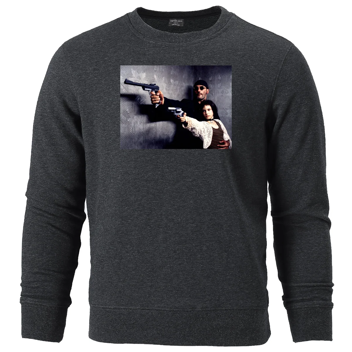 New 2019 Autumn Winter Hoodies Leon The Professional Retro Printed Fashion Long Sleeve Men Streetwear Hip 3