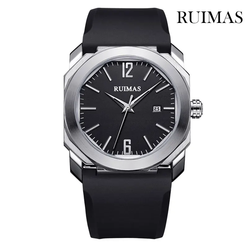 

RUIMAS 2019 Luxury Brand Men Watch Outdoor Sport Rubber Strap Watches Wristwatch Waterproof Watch Relogio Masculino