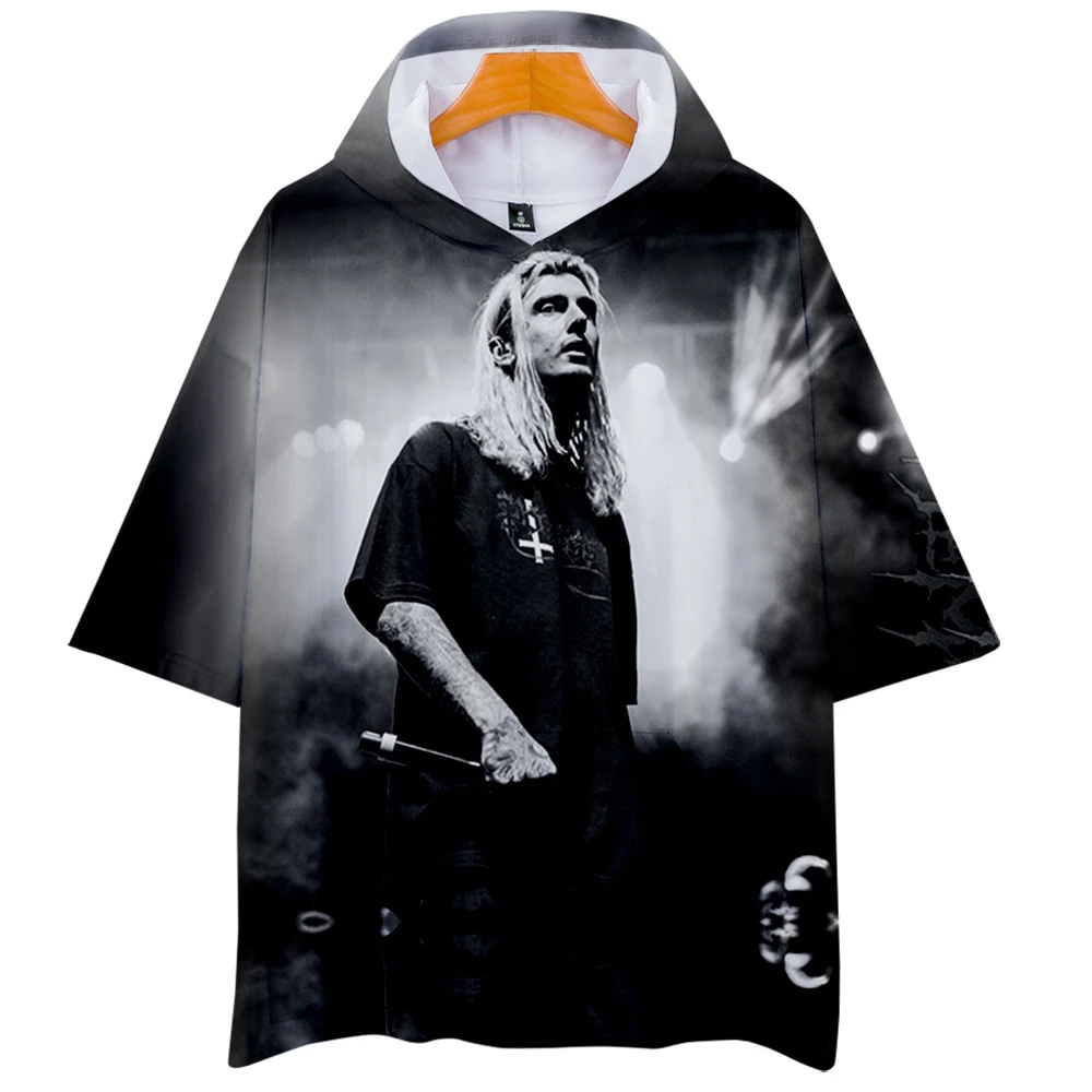 Ghostemane 3D футболки с капюшоном для женщин/мужчин, модная летняя футболка с коротким рукавом,, Повседневная Уличная одежда