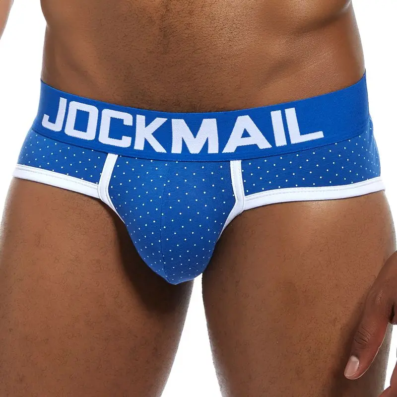 Трусы брифы JOCKMAIL мужские в горошек Брендовое нижнее белье пикантные игривые