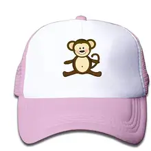 HHNYL сетчатая Кепка детская обезьяна Дальнобойщик шляпы бейсболки регулируемые для детей малышей