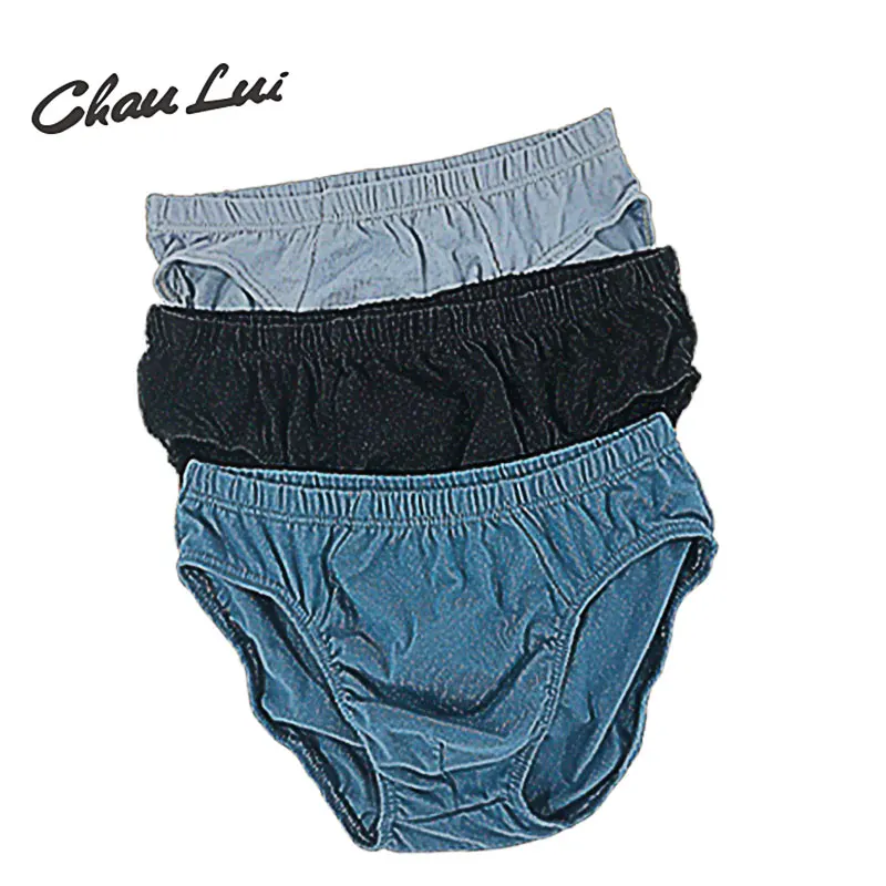 Chau Lui 3 шт./лот хлопковые мужские трусы плюс размер нижнее белье 4XL/5XL/6XL Мужские