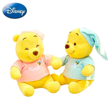 

Disney Cute Pajamas Pooh Bear Doll Soothe Small Plush Toy Large Winnie the Pooh Doll Grab Machine Doll Ornament Pillow