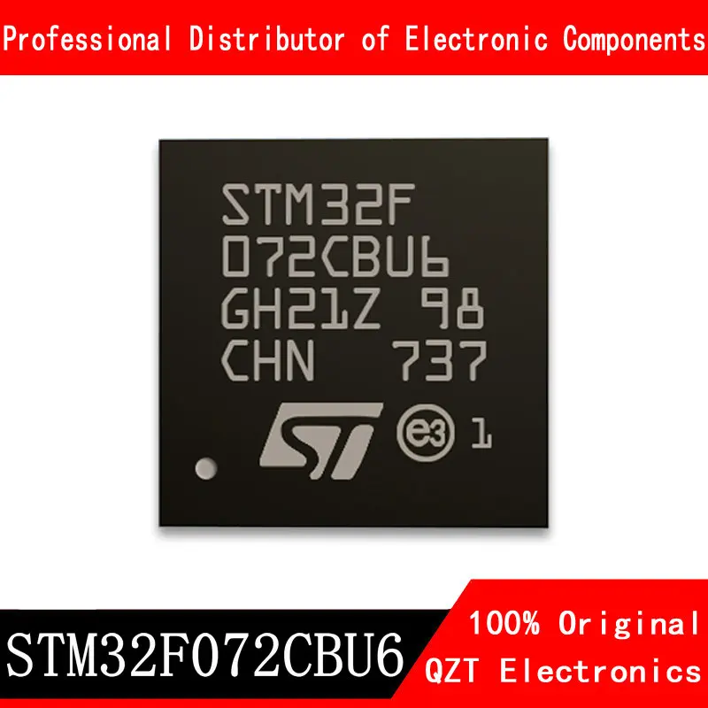 5pcs lot new original stm32f072rbt6 stm32f072 lqfp64 microcontroller mcu 5pcs/lot new original STM32F072CBU6 STM32F072 UFQFPN48 microcontroller MCU In Stock