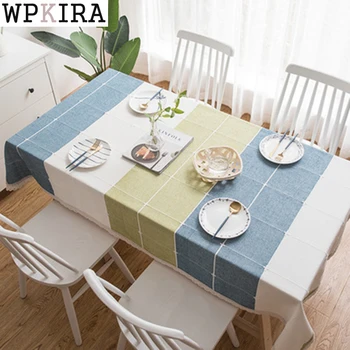 

Nordic Style Rectangular Cotton And Linen Tablecloth Coffee Table Dining Table Lace Tassel Tablecloth ZB-DS-L024&40