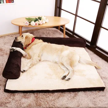 

Warm Pet Dog Bed Sofa Soft Comfortable Puppy Mattress Large Dog House Bed For Cushion Washable Kennel Pets Removable Cat Dogs