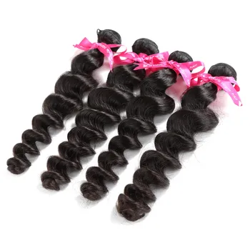 

Luvin OneCut Hair Loose Wave 8-30 inch Brazilian Hair Weft 100% Human Hair Weave Bundles Natural Color Bundles Free Shipping