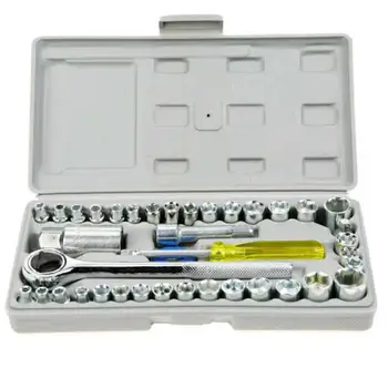 

GloryStar Mini Household Socket Tool Kit Handle Spanner Head Combination Hardware Sleeve Tool
