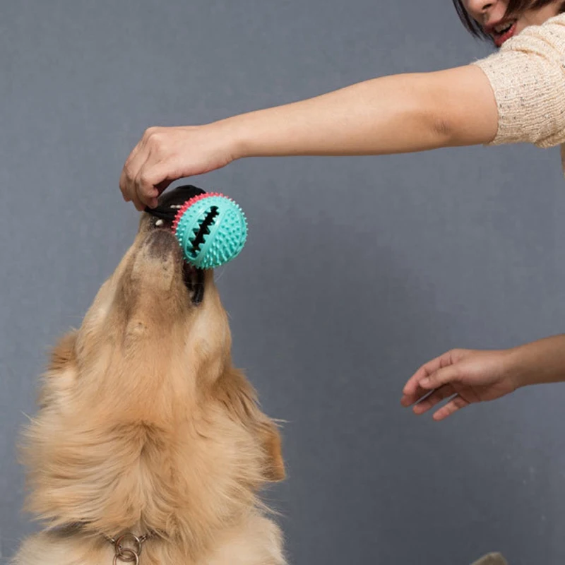 Pet интерактивные игрушки для собак резиновые шарики утечка еда игровой мяч Интерактивная эластичность жевательные игрушки для чистки зубов собаки обучающая игрушка