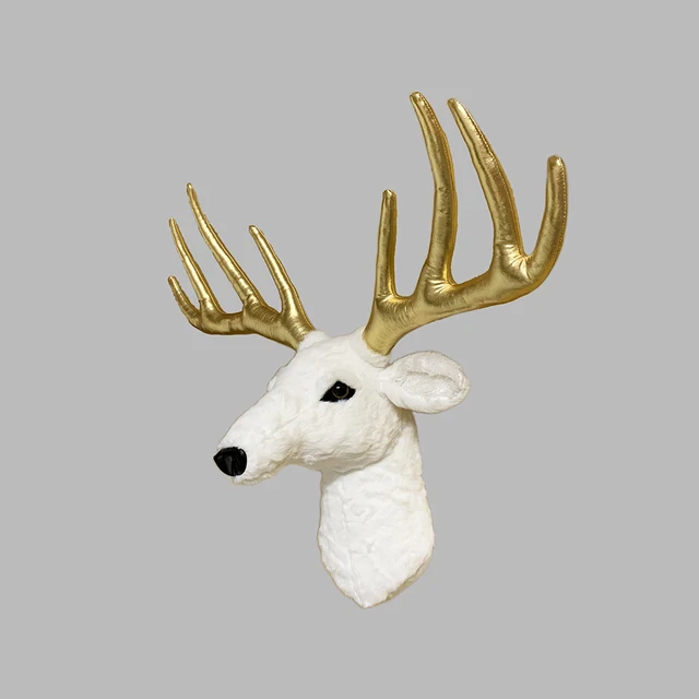 2021 Beautiful deer animal head for wall decoration simulation elk head