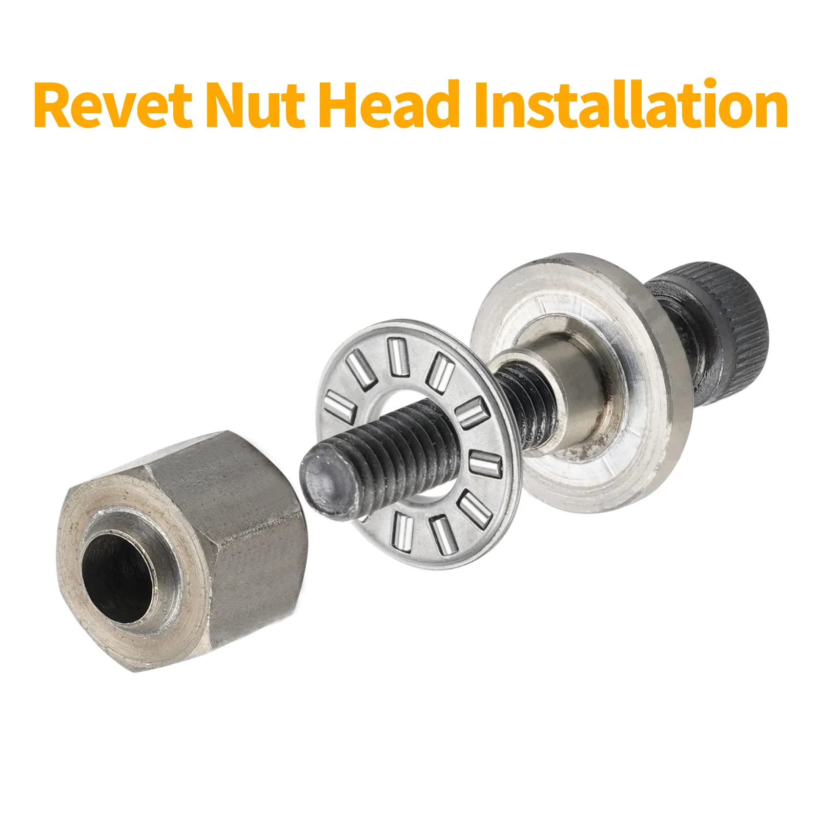 Hand Rivet Nut Gun Head nuts Simple installation Manual Riveter Rivnut Tool Accessory for Nuts M3 M4 M5 M6 M8 M10