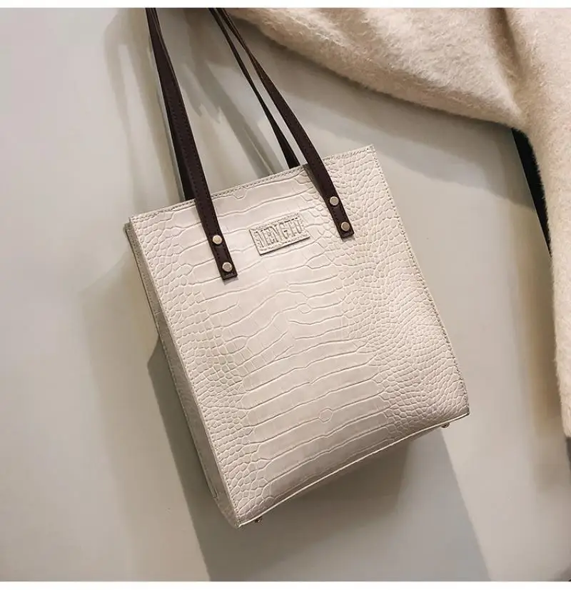

Stone Pattern Tote Bags For Women 2020 Fashion Large Women's Bag High Capacity Women Shoulder Bag Casual Solid Composite Shopper