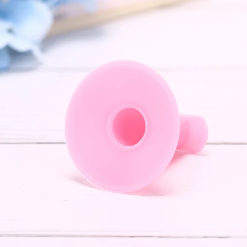 1 шт. пластиковый розовый палец для дизайна ногтей Подставка держатель для геля лак 3D Цветочный Рисунок покрытие салонные аксессуары