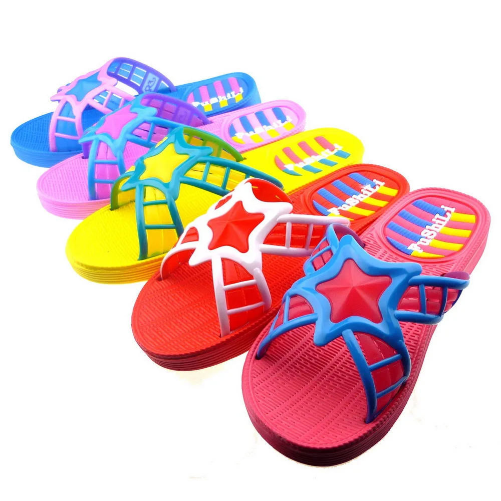 

Jinjiang Slipper Women's Large Five-pointed Star Indoor Home Sandals Lightweight Wearable Cross Belt Foot Covering Slipper