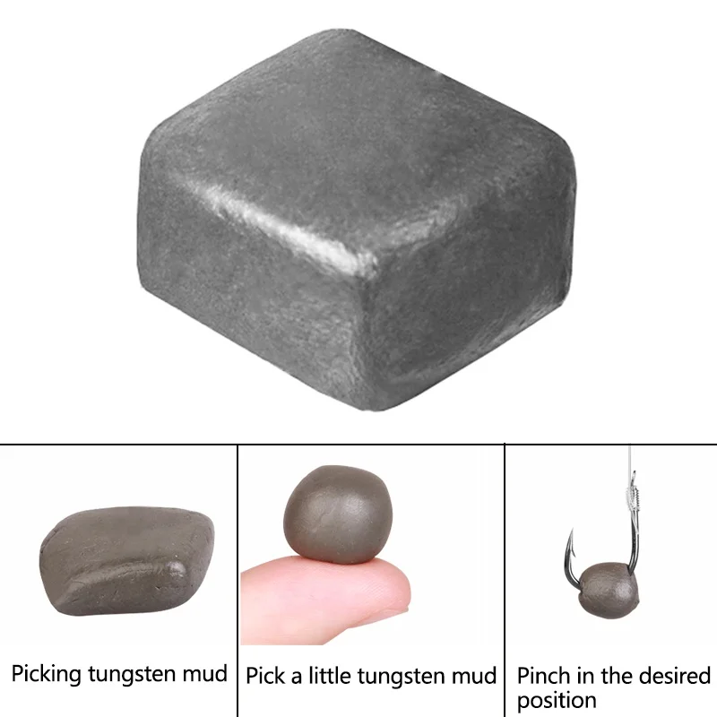 

1Carp Fishing Accessories 10g/20g Tungsten Mud Lead Weights Terminal For Fishing Sinker Fishing Extra Heavy Tackle Tool