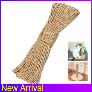 

Cat Scratcher Rope Cat Tree Twisted Sisal Rope Replacement Cat Tree Scratching Toy Desk Legs Binding Rope for Cat Sharpen Claw