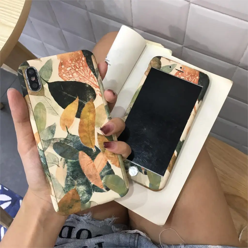 Чехол в стиле ретро для iPhone 11 Pro чехол с цветочным рисунком iphone XS max XR X 8 6 7 plus