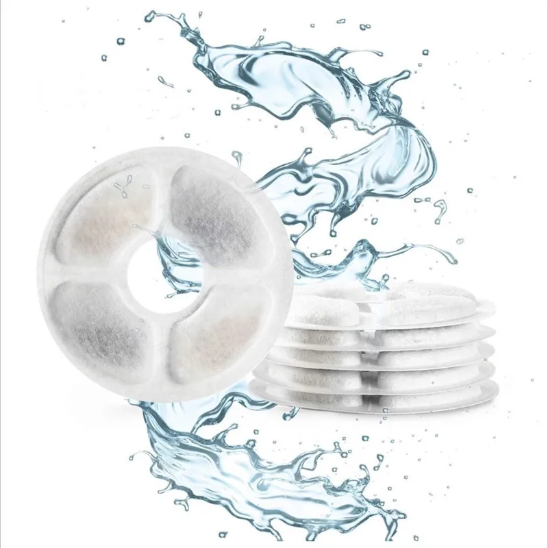 

Replacement Activated Carbon Filter For Cat Water Drinking Fountain Replace Filters Flower Pet Dog Round Fountains Dispenser Set
