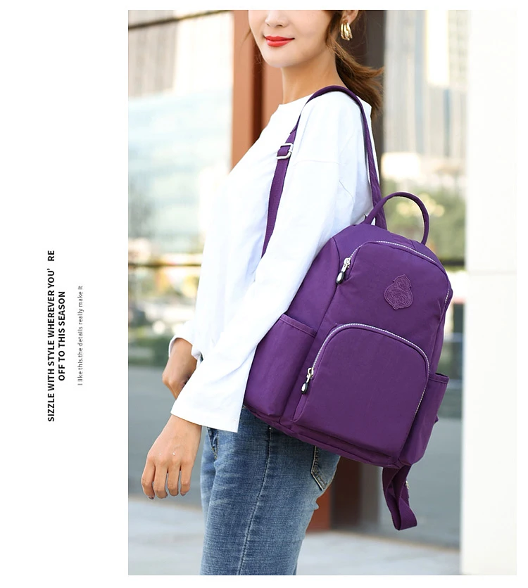 Anti-theft Women backpack Nylon High Quality Female backpacks For Teenagers Casual Daypack Ladies travel Shoulder bags Backbag best stylish backpacks for work