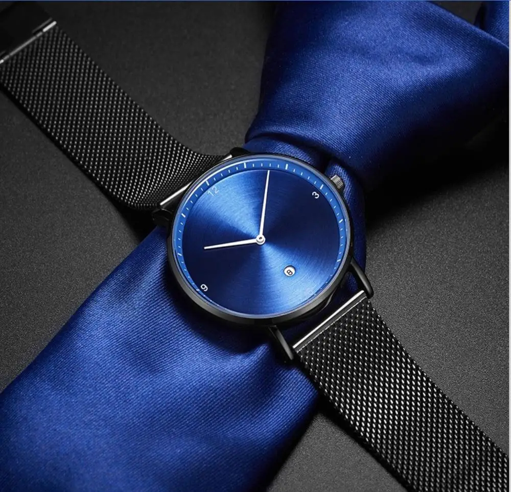 luxury brand men watches simple square dial quartz watches stainless steel limited edition high
