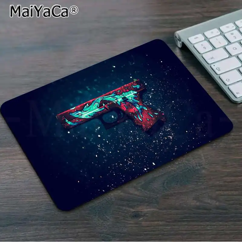 No Lock Edge25x29cm MaiYaCa крутой CS счетчик Страйк пистолет клавиатура игровая мышь коврики Лидер продаж игровой коврик мышь - Цвет: No Lock Edge25x29cm