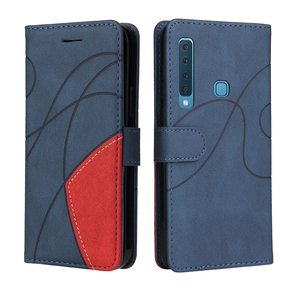 cute samsung cases Samsung Galaxy A9 2018 Case Leather Wallet Flip Cover Samsung Galaxy A9 2018 Phone Case For Galaxy A7 2018 Luxury Flip Case cute phone cases for samsung 