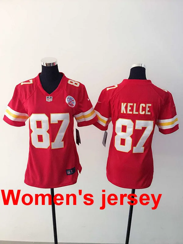 A+++ женские сшитые Канзас-Сити 11 Alex Smith 25 Jamaal Charles 29 Eric Berry Вышивка Логотипы Джерси - Цвет: 2
