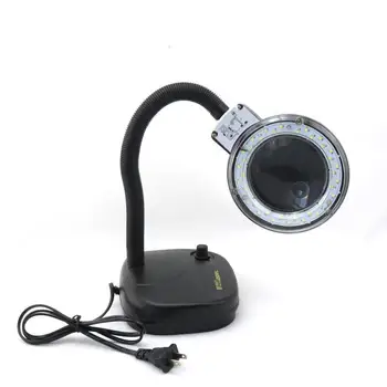 

208L Adjustable Brightness Desktop LED Electronic Magnifying Lamp Magnifier Tool with Light