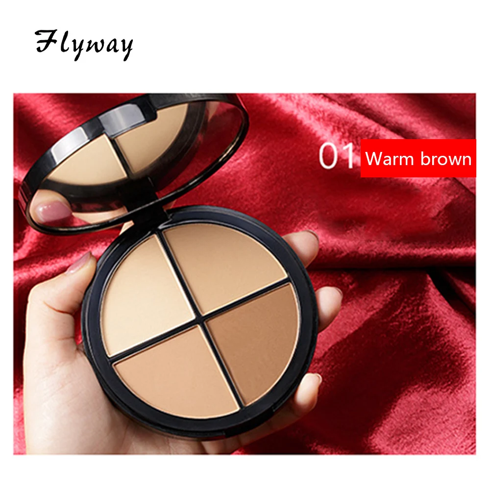 

Four-color Retouching Powder Shadow Nose Side Highlight Highlight Makeup Retouching Palette