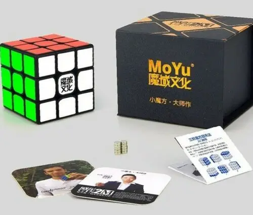 Магнитный магический куб Moyu WeiLong GTS V2 3x3 извивающийся пазл забавные игрушки черный