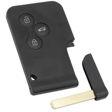 WhatsKey 3 Button Smart Card Remote Key Shell For Renault Clio Logan Koleos Megane 2 3 Scenic Card Black Fob Case With Small Key WhatsKey 3 Button Smart Card Remote Key Shell For Renault Clio Logan Koleos Megane 2 3 Scenic Card Black Fob Case With Small Key