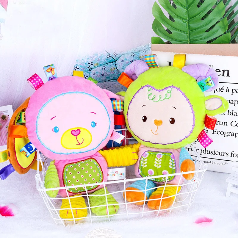 Kawaii детская игрушка детская плюшевая игрушка кукла на заказ маленькие короткие плюшевые животные комфорт новорожденный подарок Игрушка милая погремушки для детей игрушка