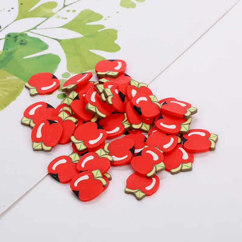 50 г/лот, мягкий фруктовый ломтик, Fimo, полимерная глина, разбрызгивает для наполнителя слизи, сделай сам, украшения для ногтей, наклейки для ногтей 5 мм - Цвет: 3