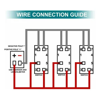

Waterproof Car Accessory Rocker Switch Parts Replacement Universal 4-Gang