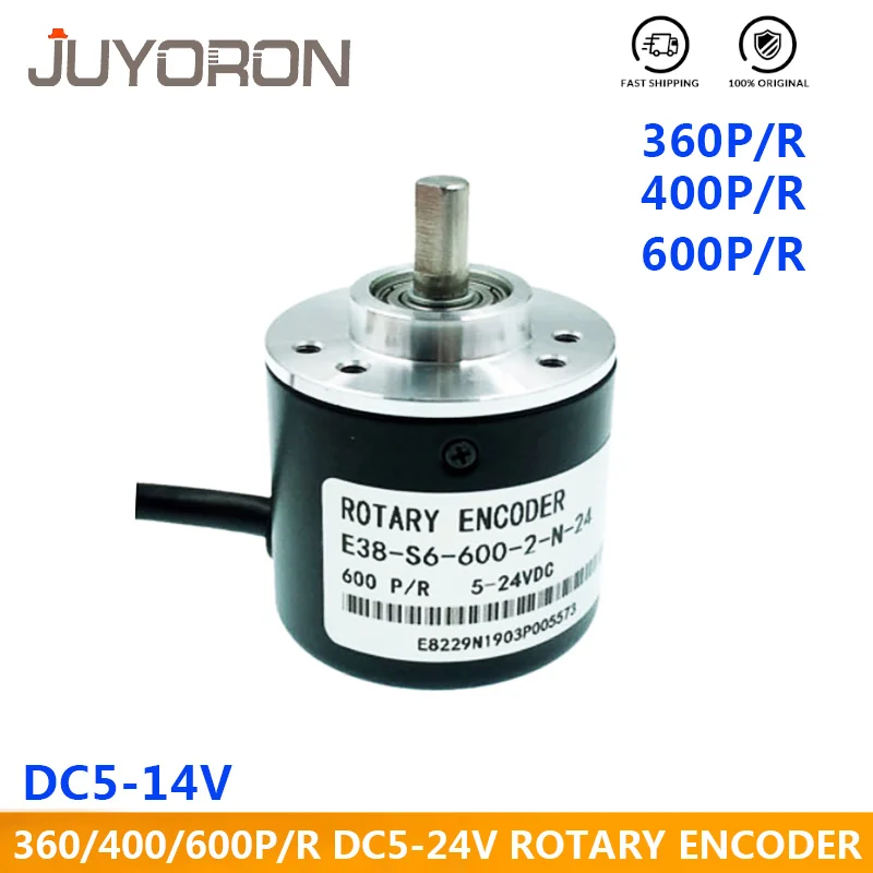 360P/R Pulse Photoelectric Incremental Rotary Encoder 5-24V AB Phase 600P/R US 