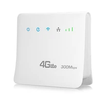 Routeur WiFi 4G CPE LTE, 300 Mb/s avec port LAN et carte SIM, débloqué, portable, sans fil