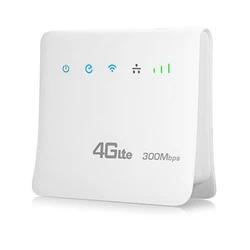 Routeur WiFi 4G CPE LTE, 300 Mb/s avec port LAN et carte SIM, débloqué, portable, sans fil 