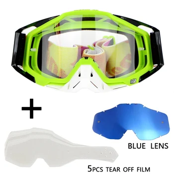 

MX Brillen Motocross Goggles Motorcycle Helmet Glasses Capacete Moto Goggles Helmet+5pcs Films+Extra Clear Lens