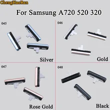 ChengHaoRan 1 комплект для samsung Galaxy A720 520 320 чехол для телефона гибкий шлейф для громкость, выключение звука Кнопка сбоку запасные части для замены