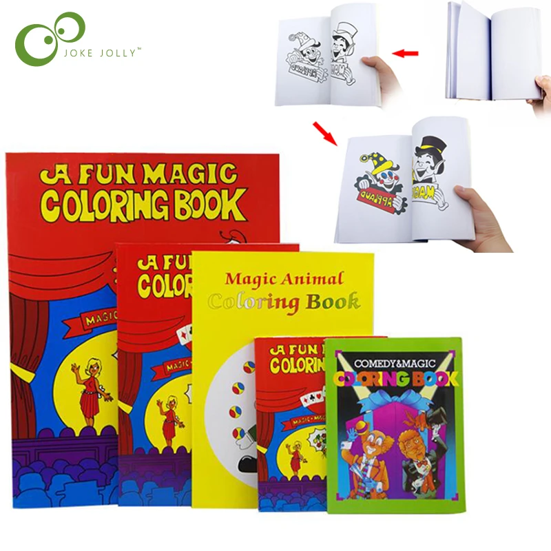 Забавная Волшебная книжка-раскраска комедия Волшебная книжка-раскраска S иллюзорные трюки детские игрушки подарок Тур крупным планом уличное волшебство трюки ZXH