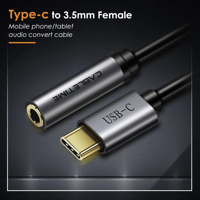 Кабель type C для аудио 3,5 мм Переходник USB C для 3,5 мм AUX Наушники для huawei mate30 20 Pro 5G P30 pro Xiaomi 6 8 9 C019