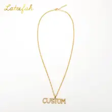 Personality Fashion Custom Copper Name Necklace Pendant 9.5mm Choker Necklace For Women Customization Jewelry Gift Wedding Personality Fashion Custom Copper Name Necklace Pendant 9.5mm Choker Necklace For Women Customization Jewelry Gift Wedding