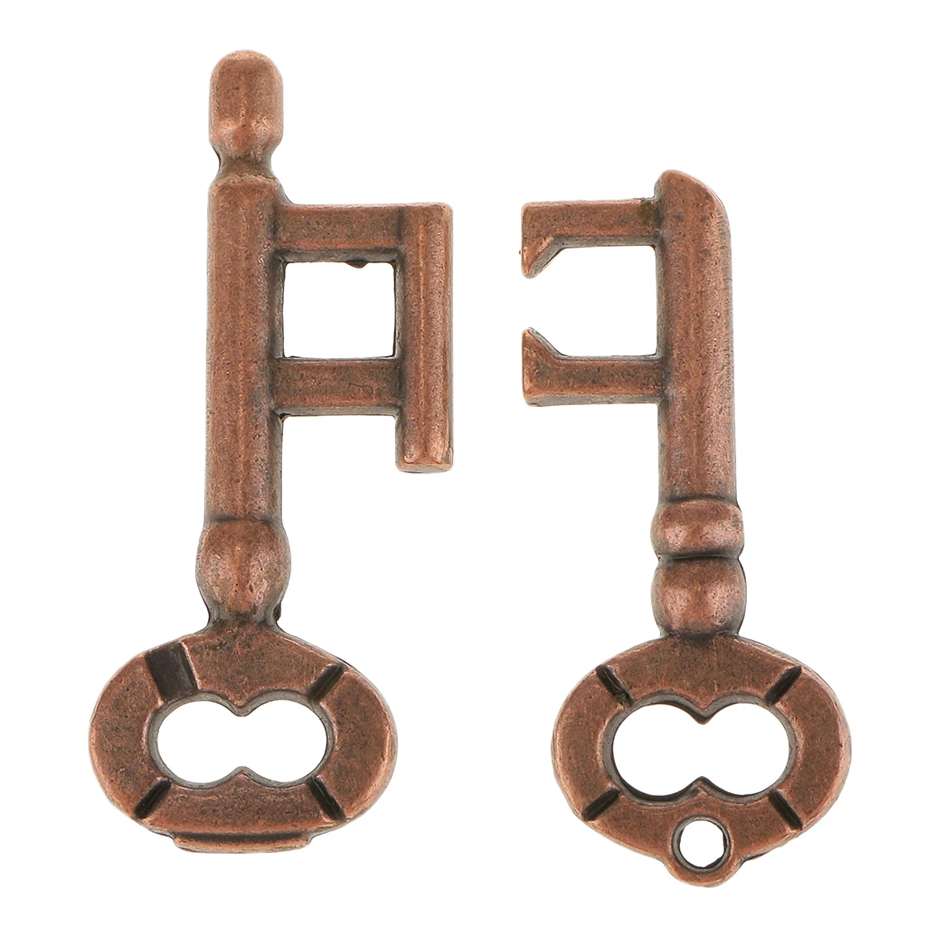 Metal Cast Puzzle Retro Vintage Lock Key IQ Mind Brain Teaser Adults Toys