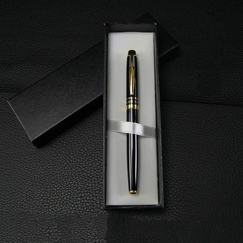 

High Quality Fountain Pen Gift Box Set Full Metal Golden Clip Luxury Pens Caneta Stationery Office School Supplies