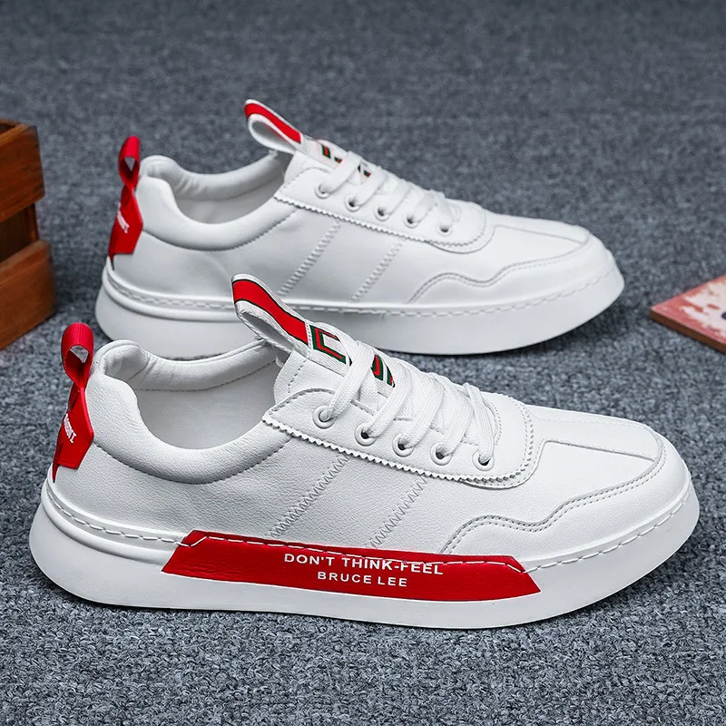 

White Shoes Men's 2020 Spring New Style Korean-style Versatile Breathable Fashion Man Trendy Shoes Online Celebrity Athletic Sho