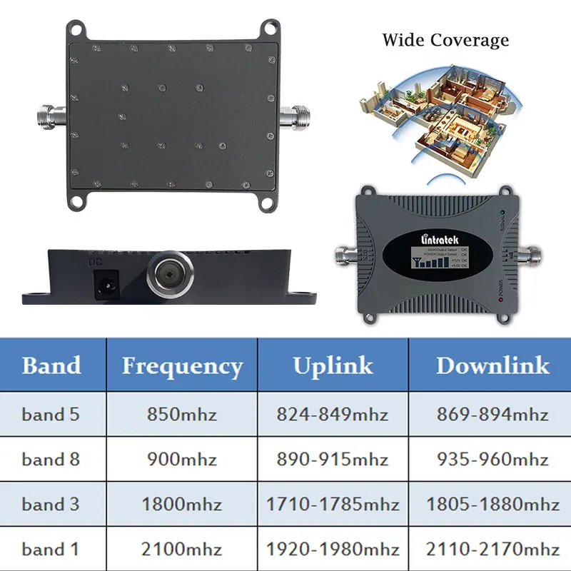 Lintratek 1800 dcs 4G lte GSM 900 3g B1 2100 усилитель сотовой связи повторитель cdma 850 2g мобильный телефон сигнал umts 3g усилитель dd