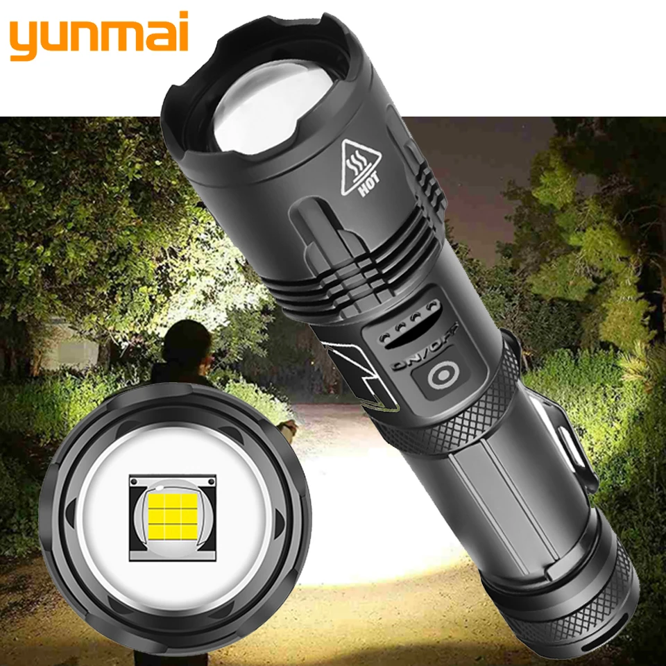 XHP100 Высококачественный 9 ядерный светодиодный фонарик масштабируемый USB