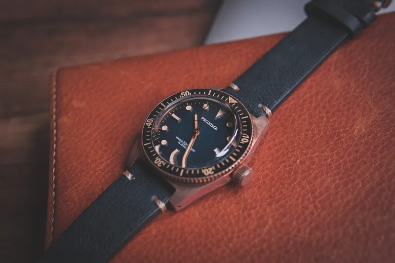 Proxima Sixty-Five мужские винтажные часы для дайвинга из нержавеющей стали автоматические часы бронзовые